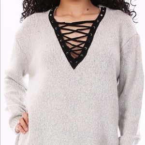 Grey Sweater-Hazel and Olive Boutique